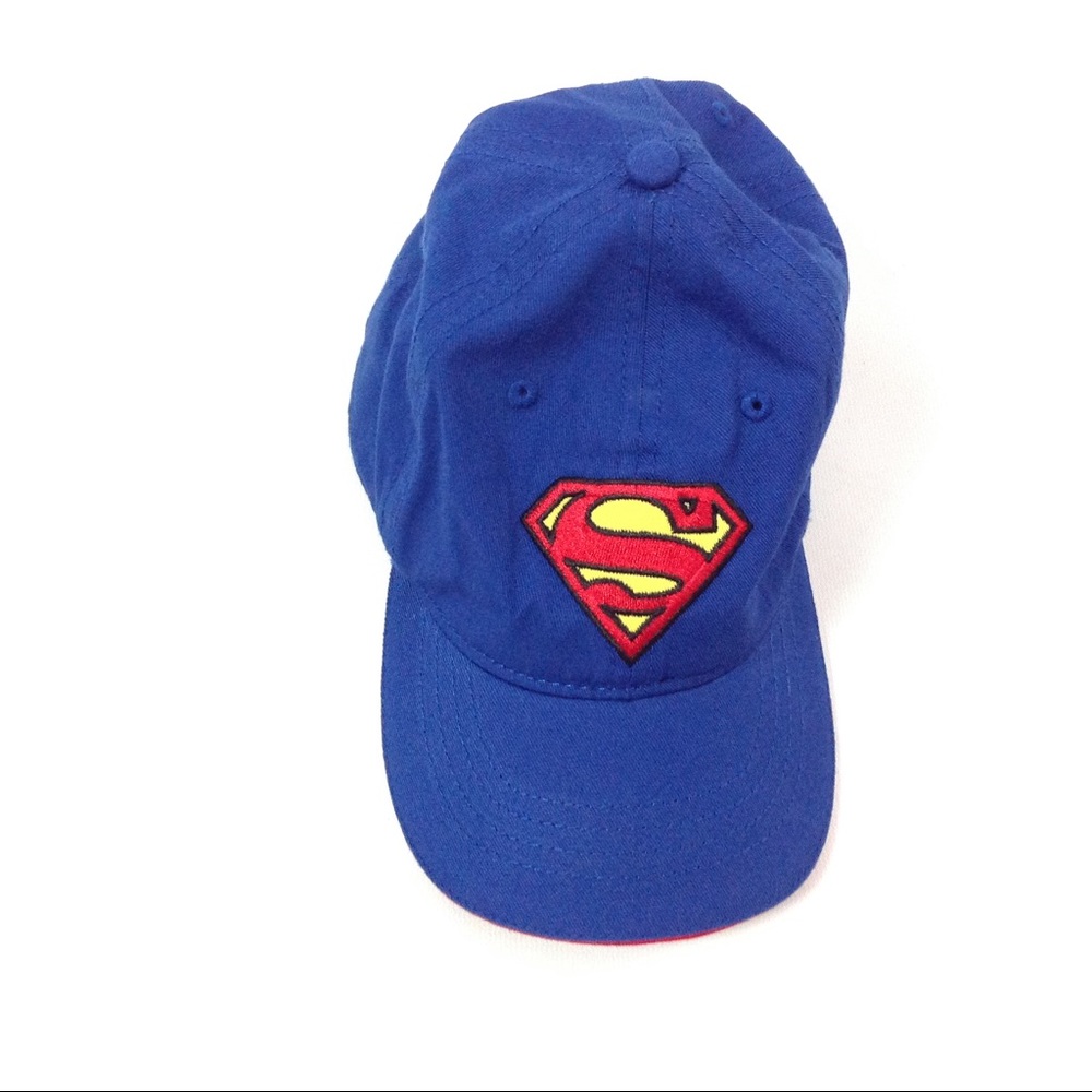 New Superman Baseball Hat Size L Blue Youth